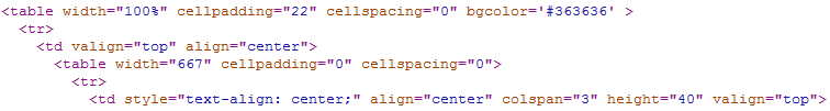 table based layout